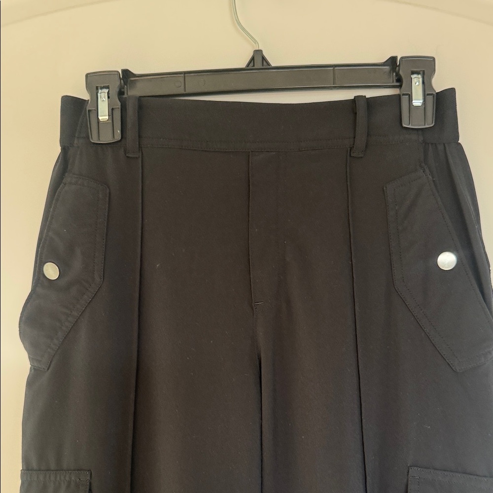 Athleta Black Straight-Leg Cargo Pants - Picture 2 of 5